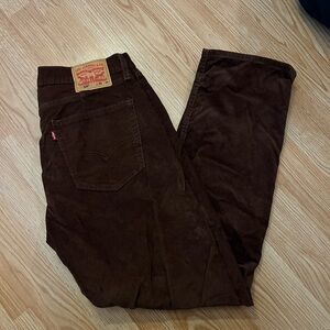 Levi’s 505 Brown Corduroy Jeans